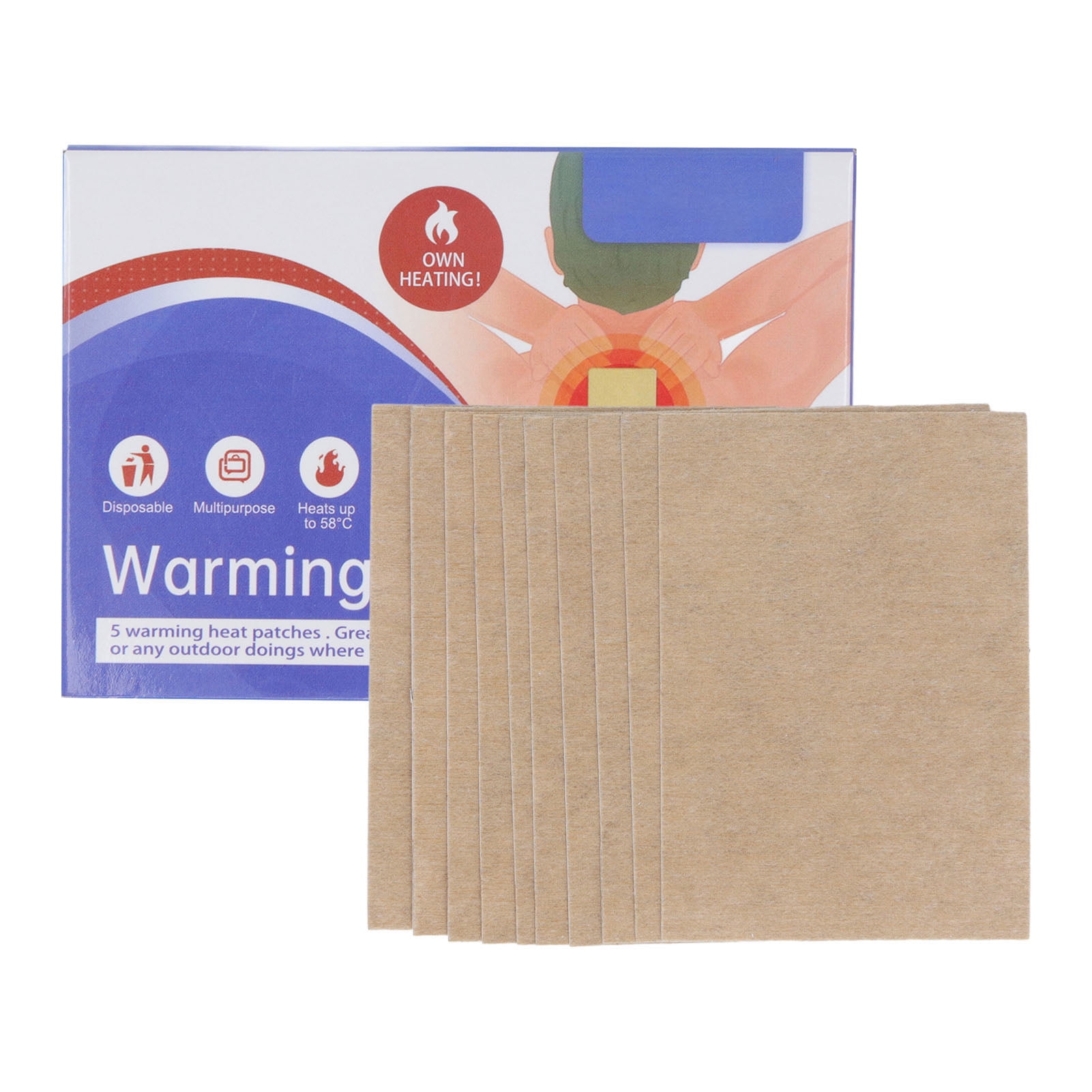 Joint Heat Patches, Mild Joint Pain Relieving Patch Muscle Fatigue Relief Efficient 10pcs Safe