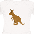 thumbnail image 4 of Inktastic Kangaroo Cute Boys or Girls Long Sleeve Baby Bodysuit, 4 of 5