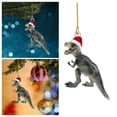 thumbnail image 4 of Gibobby 1 Paquete de Espejo de Coche Colgante Decoración Enano Coche Ornamento Regalo Navidad Dinosaurio Estatua Artesanía Colgante Accesorios(E), 4 of 5