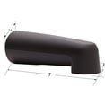 thumbnail image 2 of Westbrass E507-1F-12 7" Reach Wall Mount Tub Spout, Oil Rubbed Bronze, 2 of 8