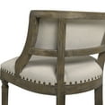 thumbnail image 5 of Paris 26.5" Farmhouse Counter Height Bar Stool with Backrest, Light Beige Linen, 5 of 6