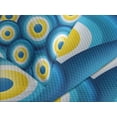 thumbnail image 4 of Ambesonne Evil Eye Quilted Bedspread Set 3 Pcs, Luck Overlap, King Size, Blue White Yellow, 4 of 5