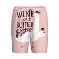 thumbnail image 4 of Naloa Goose Holding Wineglass with Red Wine Men's Short Pajama Pants, Lounge Comfort Shorts with Elasticized Waistband and Side Pockets - X-Large, 4 of 9