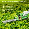 thumbnail image 4 of HOTREE Cordless Hedge Trimmer, Grass Shear, 2-in-1 25000 RPM, Battery Level Indicator, for Shrubs, Gardens, Patios, and Lawns, 4 of 8