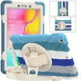 thumbnail image 6 of KIQ Samsung Galaxy Tab A 8.0 Case 2019 Model T290/T295, Heavy Duty Military Shockproof Case for Samsung Galaxy Tab A 8.0 SM-T290 SM-T295 SM-T297 - Blue Rainbow, 6 of 8