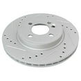 thumbnail image 3 of TRQ Front and Rear Performance Brake Rotors Set Premium G-Coated Cross Drilled & Slotted Fits Select 2002-2006 Mini Cooper, 3 of 6