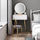 thumbnail image 4 of Vanity Makeup Dressing Table Toilet  Mirror Comfortable Luxury Mobile Dresser Drawers Tocador Mueble Maquillaje Women Furniture My Lux Decor Round, 4 of 18