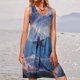 thumbnail image 1 of ICHUANYI Liquidación Moda Mujer Sin Mangas Cuello Redondo Verano Cómodo Impresión Casual Vestido De Tanque Suelto ICHUANYI WER2023082203956, 1 of 5