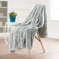 thumbnail image 3 of Home Soft Things Herringbone Faux Fur Throw - Silver - 50" x 60", 3 of 9