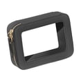 thumbnail image 3 of Bolsa de maquillaje transparente para mujer, organizador de maquillaje resistente, impermeable, con cremallera, pequeña bolsa de cosméticos, estuche Negro, 3 of 8