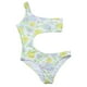 thumbnail image 4 of Conjunto de ropa de playa con estampado de bikini de una pieza con hueco floral cómodo de un solo hombro para mujer OAVQHLG3B Store lin121212, 4 of 4