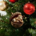 thumbnail image 6 of 1Pcs Acrylic Forest Animal Ornaments, Rustic Woodland Christmas Tree Hanging Decor, Cute Animal Forest Nature-Themed Acorn Decorations for Animal Lovers Gift, 6 of 6