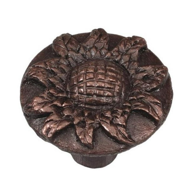 Premier Hardware Designs PHDK103SN Round Sunflower Knob, Satin Nickel