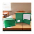 thumbnail image 6 of 2-Pocket Poly Folders with Fasteners, Green, Pack of 25, 6 of 9