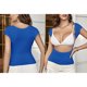 thumbnail image 4 of Camiseta sin espalda para mujer Color puro Camiseta de moda transpirable suave y agradable para la piel para aniversario Azul oscuro M, 4 of 7
