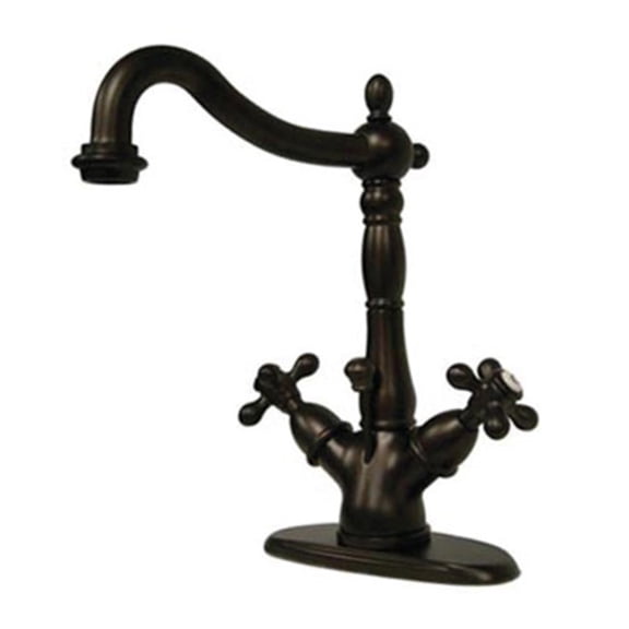 Elements Of Design Es1435ax Double Handle 4" Single Hole Bathroom Faucet - Bronze