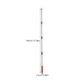 HONMEET Stainless Steel Mop Pole, 4 Section Adjustable Replacement ...