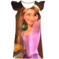 thumbnail image 1 of Vestido de Cenicienta para niñas, ropa para niños, vestido de princesa Rapunzel Belle, boda, fiesta de cumpleaños, vestidos hasta la rodilla para 1-10 años 5T Gao Jinjia LED, 1 of 2