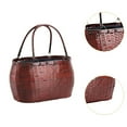 thumbnail image 6 of hengtong Bamboo Woven Tote Bag Casual Pouch Handwoven Handbag for A, 6 of 9