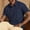Navy, variant on Mens Jacquard Texture Polo Shirts Short Sleeve V Neck Shirt Casual Golf Shirts Stylish Old Money Tops Big and Tall Size M-4XL Navy