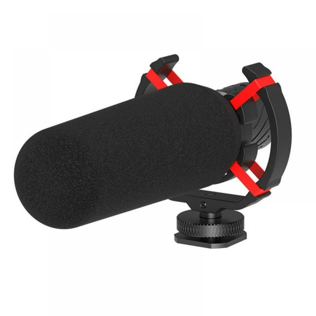 For YouTube Deadcat Windscreen PC Vlog Microphone Video Microphone for Camera Compact Mic Smartphone Video Rig Portable