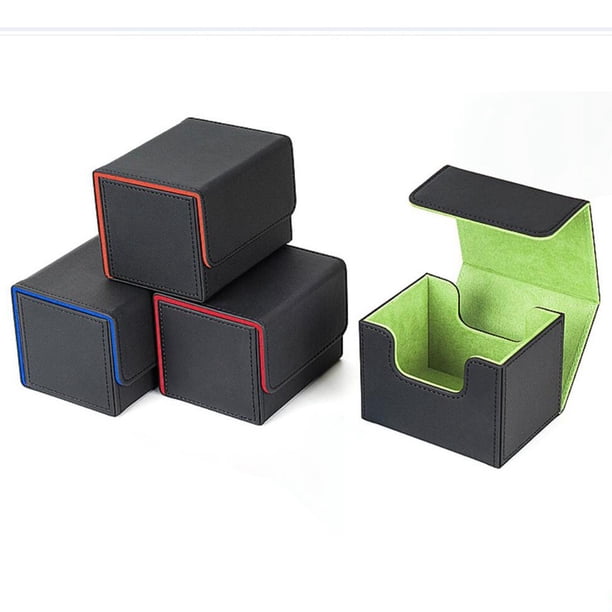 Caja Portacartas Con Cremallera Para 108 Cartas – Rojo Y Azul – Ideal Para UNO, Phase 10, Skyjo Y Más