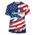 thumbnail image 3 of 2026 Soccer Cup Dynamic Jersey for Men, Short Sleeve Crew Neck Athletic Tee with National Team Pattern & Ball Graphic for Match Day & Training Royal Blue 18, 3 of 7
