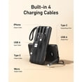 thumbnail image 3 of VEEKTOMX Cargador portátil con cables incorporados, banco de energía de 10000 mAh para iPhone, paquete de batería USB C de carga rápida delgada, Powerbank Travel Essentials compatible con iPhone, Sams, 3 of 5