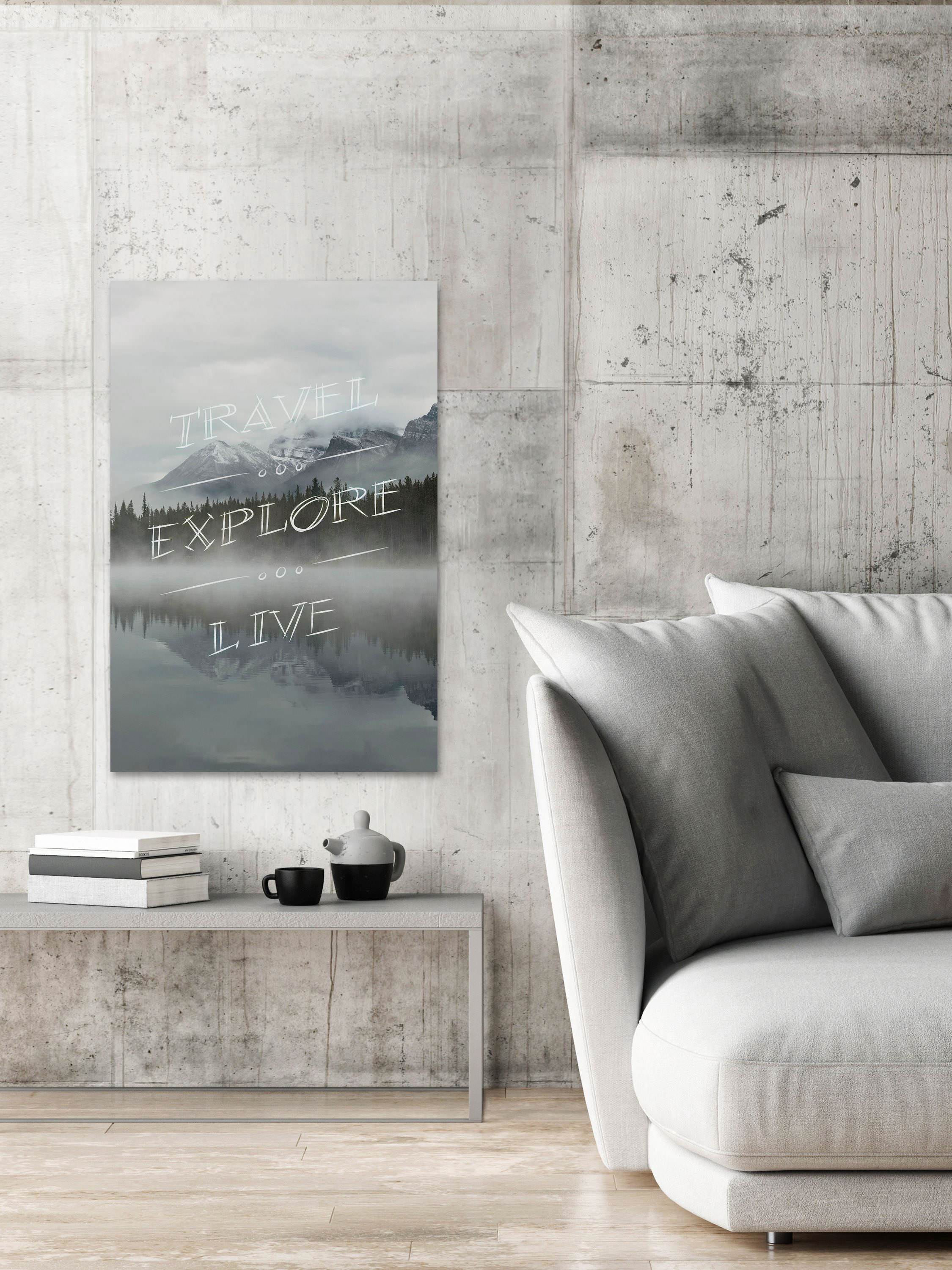 Travel & Explore Painting Print on Wrapped Canvas