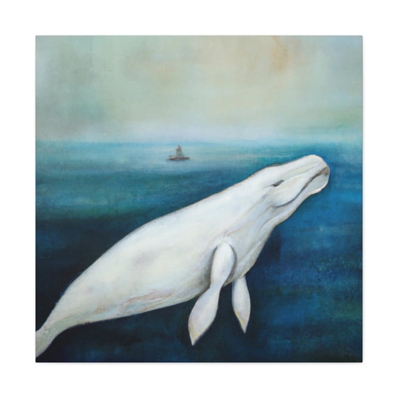 Beluga Whale Ethereal Dream - Canvas