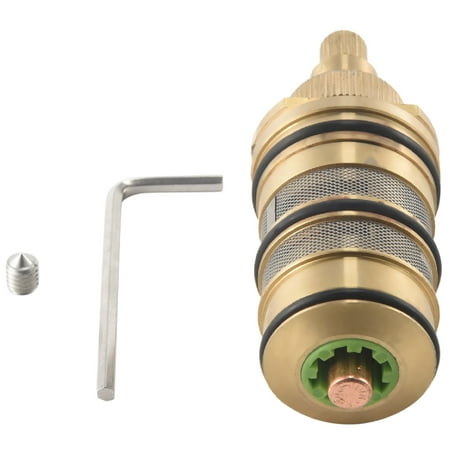 

Brass Bath Shower Thermostatic Cartridge&Handle for Mixing Valve Mixer Shower Bar Mixer Tap Shower Mixing Valve Cartridge