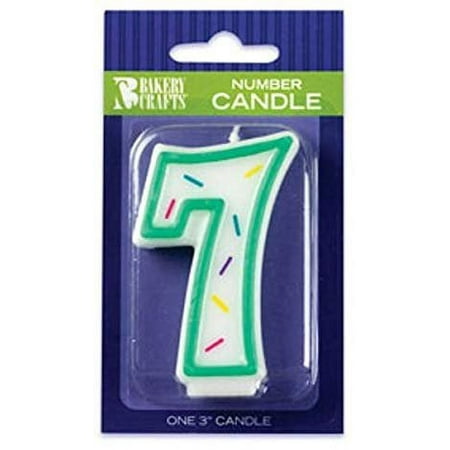 Bakery Crafts Number Candle 7 3 inches tall