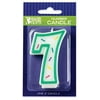 Bakery Crafts Number Candle "7", 3 inches tall