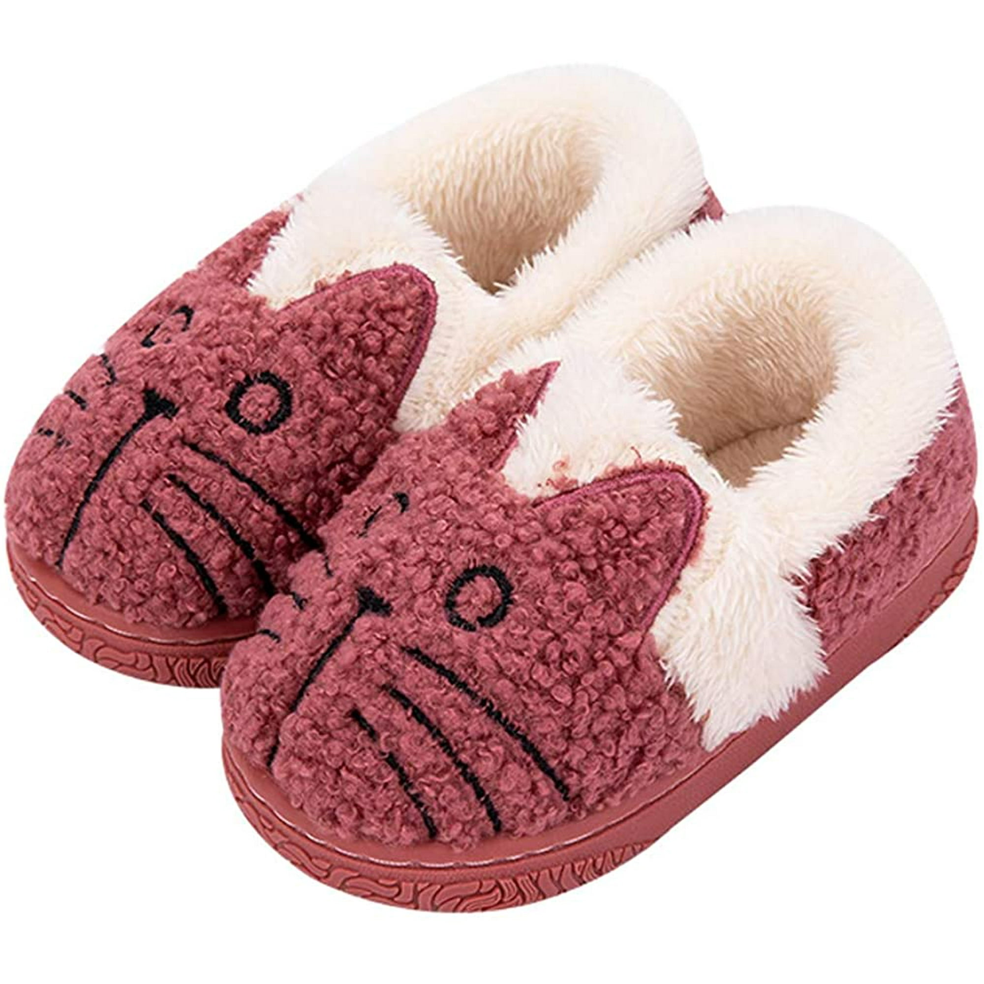 Girls House Slippers Kids Plush House Shoes Boys Warm Cartoon Slippers Cute  Animal Winter Indoor Slipper | Walmart Canada
