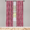 thumbnail image 3 of Ambesonne Abstract Curtains, Vertical Colorful Line, Pair of 28"x63", Multicolor, 3 of 5