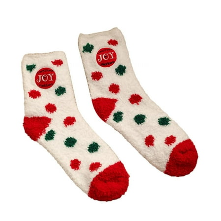

DENGDENG Womens Crew Christmas Socks Fuzzy Warm Socks for Women Winter Sock