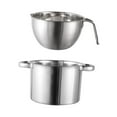 thumbnail image 2 of jifeng Bouilloires Doubles Casserole à Chocolat Fond Plat Bouilloire pour Fromage Casserole 18 cm, 2 of 9