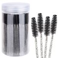 thumbnail image 1 of 100pcs Disposable Mascara Brushes with Container, Mascara Wands Makeup Brushes Applicators Kits for Eyelash Extensions and Eyebrow Brush (Crystal Black), 1 of 5