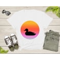 thumbnail image 4 of Cool Swimming Duck Animal Silhouette at Sunset Nature Bird T-Shirt Duck Lover Gift T Shirt for Men Women Kids Boys Girls Duck Graphic Tshirt, 4 of 8