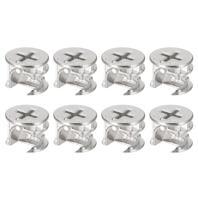 Unique Bargains Cam Lock Nut for Furniture, 8 Pack 14.6x11.6mm Joint Connector Locking Nuts