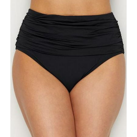 Bleu Rod Beattie Women s Kore High Waist Swimsuit Bikini Bottom  Black  12