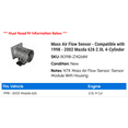 thumbnail image 2 of Mass Air Flow Sensor - Compatible with 1998 - 2002 Mazda 626 2.0L 4-Cylinder 1999 2000 2001, 2 of 2