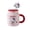 red, variant on 400Ml Kuromi Ceramic Mug Large Capacity Kawaii Cup with Lid and Straw Coffee Household Breakfast Milk Birthday Gift Cups