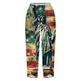 thumbnail image 5 of Roncen Women's Independence Day Printed Wide-Leg Cropped Pants - Summer Comfortable Loose Fit Casual Trousers with Stylish Design, 5 of 5