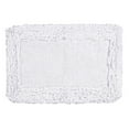 thumbnail image 5 of Better Trends 21" x 34" Premium Bathroom Rug 100% Cotton, Ultra Soft Bath Mat, Water Absorbent, Non-Slip Ruffle Border (White) Shaggy Border Collection, 5 of 6