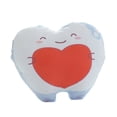 thumbnail image 6 of huanledash Tooth Plush Pillow Various Cute Expression Plushie Soft Back Cushion Ornament PP Cotton Cartoon Tooth Decay Doll Kids Stuffed Pillow Birthday Gifts, 6 of 8
