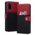 thumbnail image 1 of Compatible avec Samsung Galaxy S20 5G Étui Portefeuille Motif Animaux Mignons avec Fentes pour Cartes et Rabat, 1 of 5