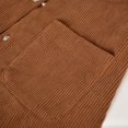 thumbnail image 7 of HZLPFO Women High Waist Soft Suede Button Down Skirt Slim Back Zip Side Pocket Mini Skirts for Women Brown,XL, 7 of 7