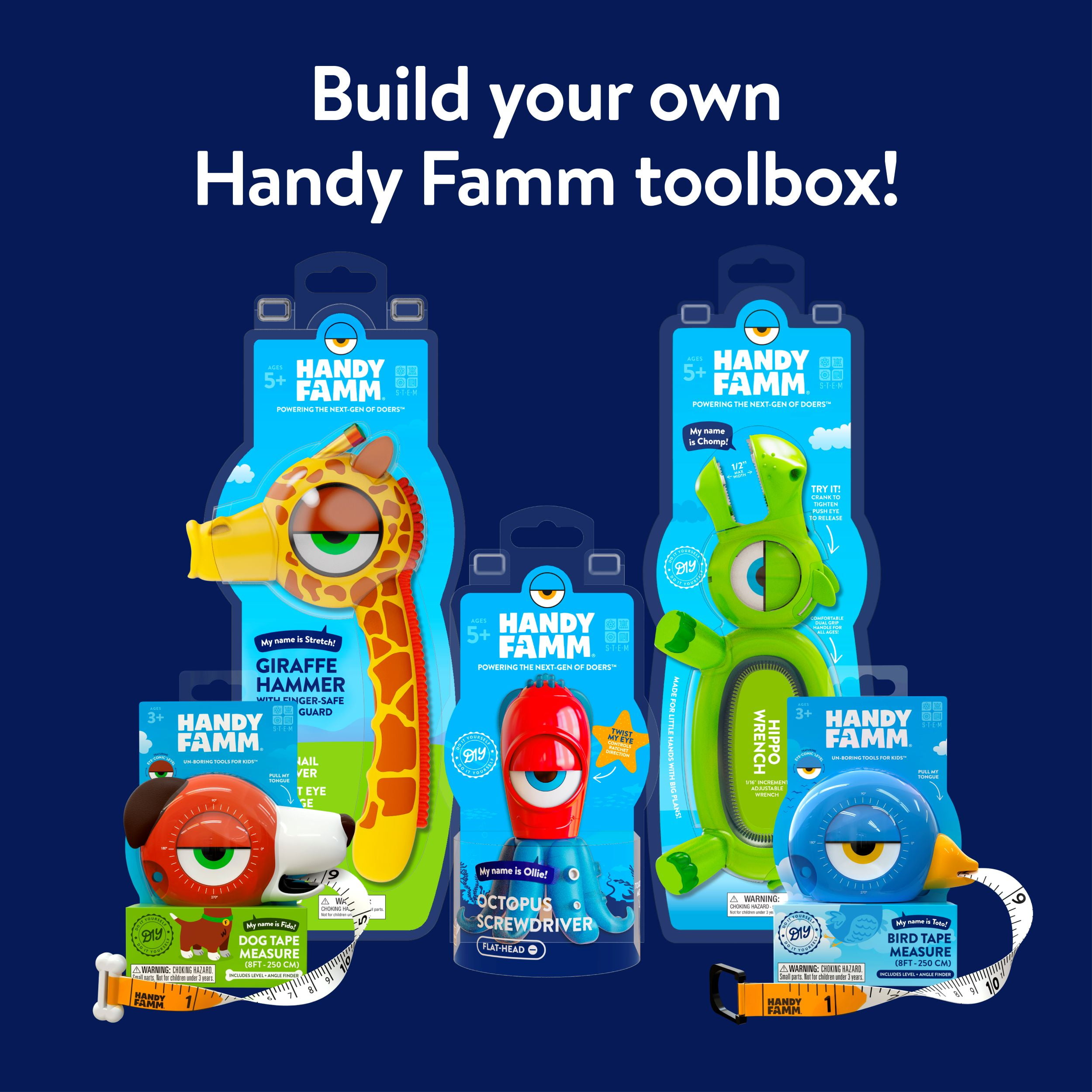 Handy Famm Blue Hippo Kid Safe STEM Adjustable Wrench Tool