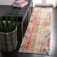 thumbnail image 2 of SAFAVIEH Madison Christabella Overdyed Striped Runner Rug, Green/Orange, 2'2" x 10', 2 of 5